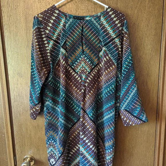 Glam Dresses Size M, Silky Flowy Tribal Hippie Boho Dress - Picture 1 of 3